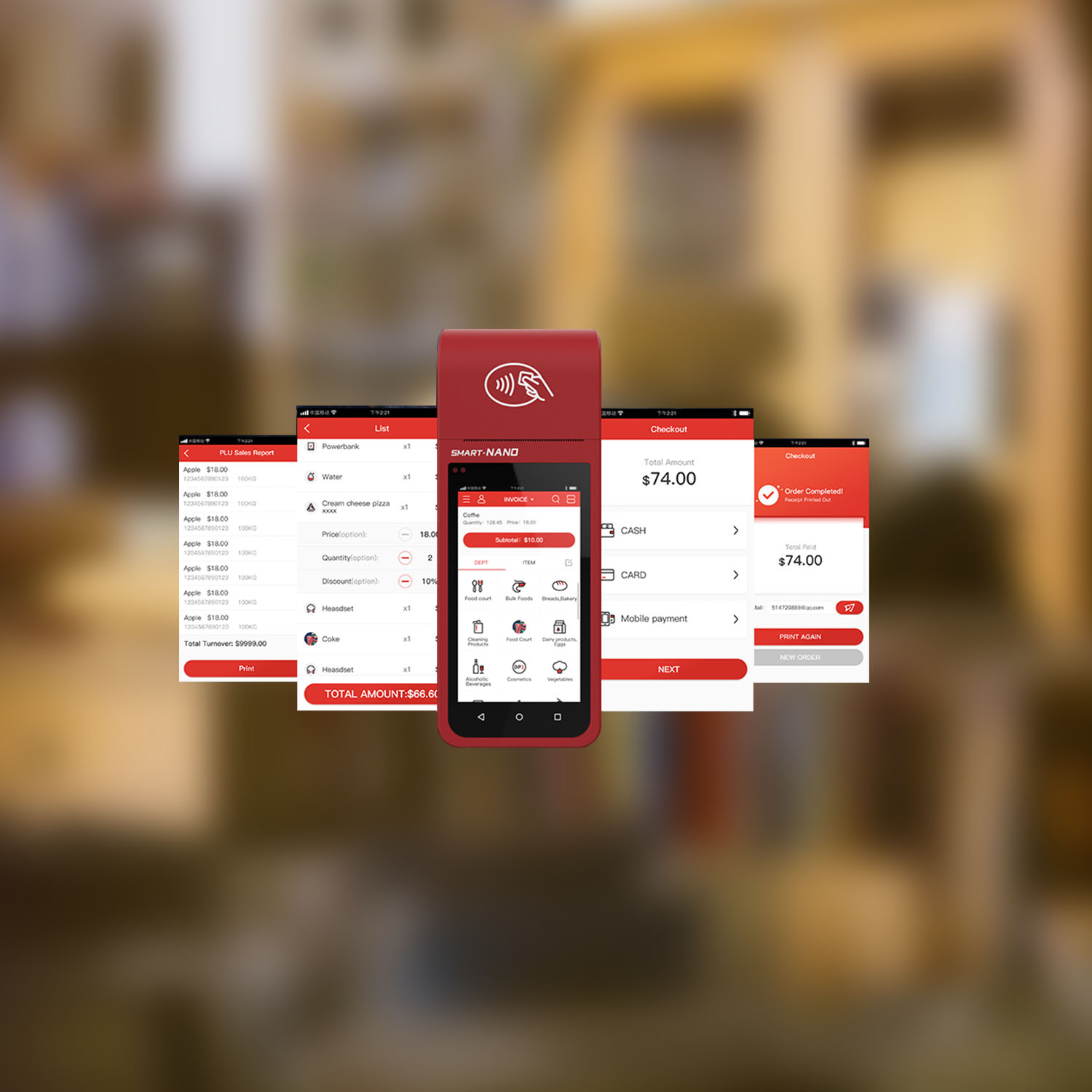 Smart fiscal cash register